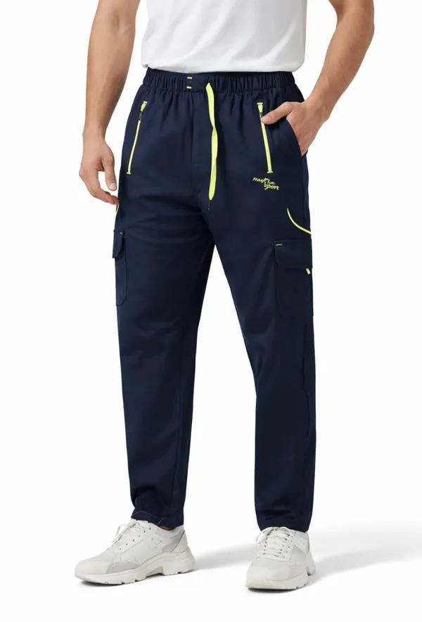 Men_Navy_Blue_Cargo_Track_Pants_4_Way_Lycra_Stretch_Gym_Casual_Wear_Multiple_Pocket_Lower_Navy