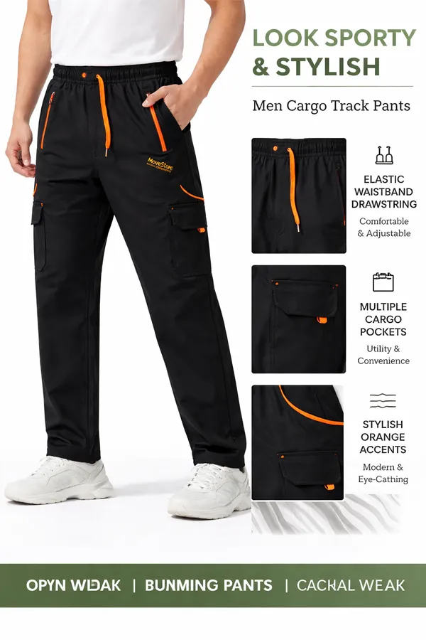Men_Navy_Blue_Cargo_Track_Pants_4_Way_Lycra_Stretch_Gym_Casual_Wear_Multiple_Pocket_Lower_Black
