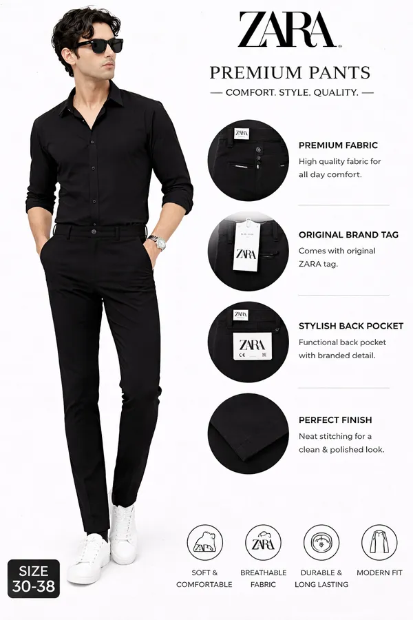 Stylish_Men_Cotton_Pants_Slim_Fit_Casual_Formal_Wear_28_36_Sizes_Black