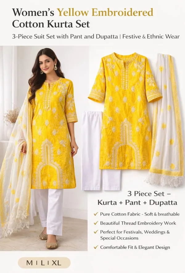 Women_Embroidered_Kurta_Set_Stylish_Cotton_Kurti_For_Women_Casual_Festive_Wear_Kurta_Multiple_Colours_Yellow