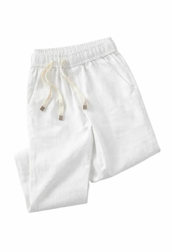Men_Pure_Linen_Pyjama_Premium_White_Linen_Lounge_Pants_For_Men_Comfortable_Summer_Wear_Drawstring_Pajama_White