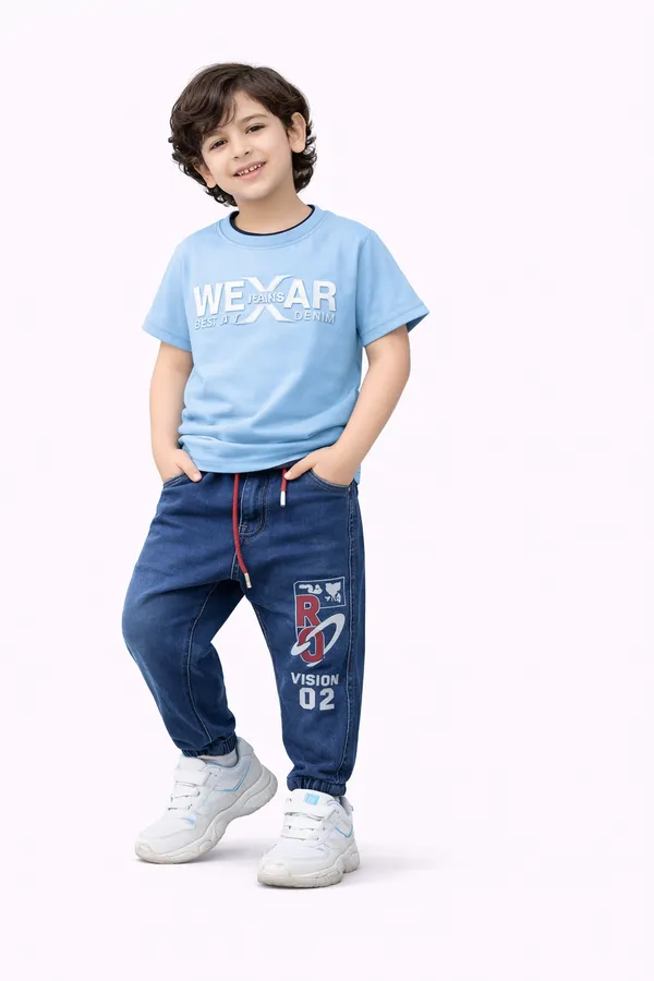 Kids_Printed_Cotton_T_Shirt_Stylish_Boys_Casual_Wear_Trendy_T_Shirt_6_Colours_Available_Light_Blue