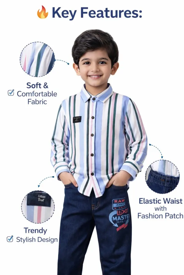 Kids_Stylish_Striped_Shirt_Denim_Pant_Set_Boys_Combo_Outfit_Size_20_40