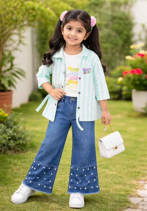 Kids_Stylish_Striped_Jacket_Set_With_Inner_Tee_Size_32_34_Premium_Quality_Cotton_Pink_Mint_Green_Peach_Mint_Green