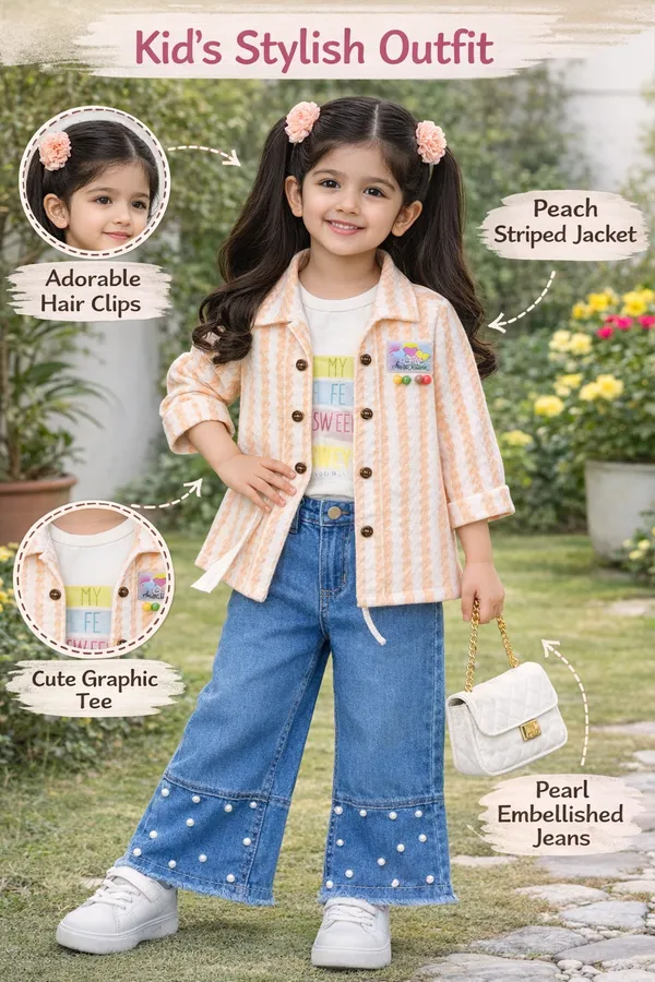 Kids_Stylish_Striped_Jacket_Set_With_Inner_Tee_Size_32_34_Premium_Quality_Cotton_Pink_Mint_Green_Peach_Peach
