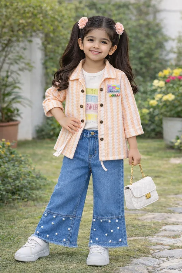 Kids_Stylish_Striped_Jacket_Set_With_Inner_Tee_Size_32_34_Premium_Quality_Cotton_Pink_Mint_Green_Peach_Peach