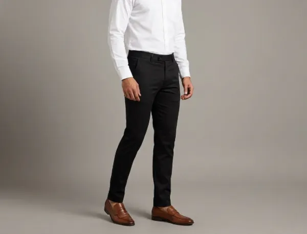 Men_Formal_Pants_White_Black_Premium_Slim_Fit_Trousers_28_34_Zara_Style_Black