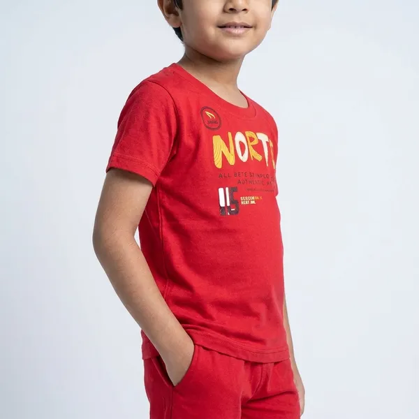 Urban_Fit_Kids_Cotton_T_Shirt_Shorts_Combo_Set_Soft_Comfortable_Summer_Wear_Red
