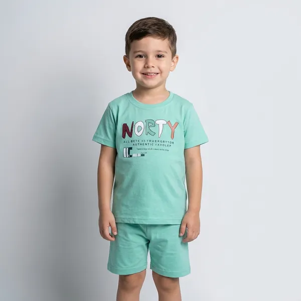 Urban_Fit_Kids_Cotton_T_Shirt_Shorts_Combo_Set_Soft_Comfortable_Summer_Wear_Green