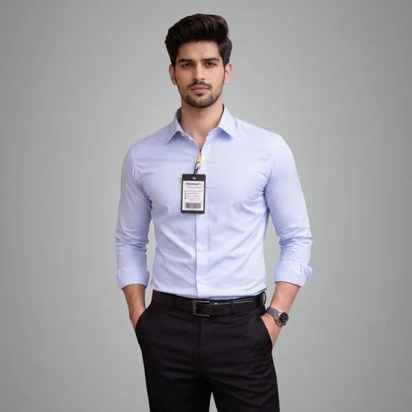 Men_Premium_Cotton_Shirt_Slim_Fit_Formal_Shirt_Office_Casual_Wear_Ice_Blue