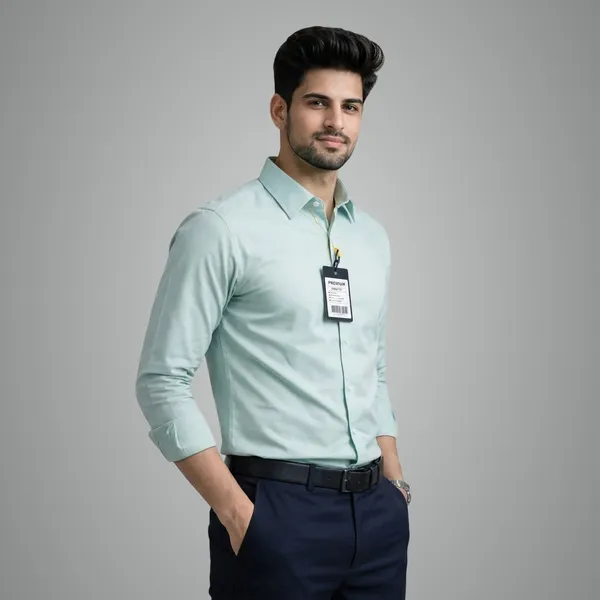 Men_Premium_Cotton_Shirt_Slim_Fit_Formal_Shirt_Office_Casual_Wear_Mint_Green