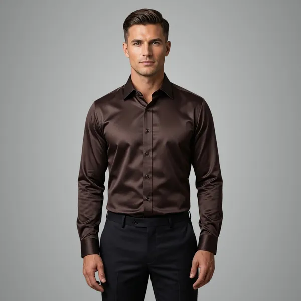Men_Premium_Grey_Satin_Shirt_Japanese_Satin_Fabric_Partywear_Stylish_Shirt_For_Men_Full_Sleeve_Regular_Fit_Dark_Brown