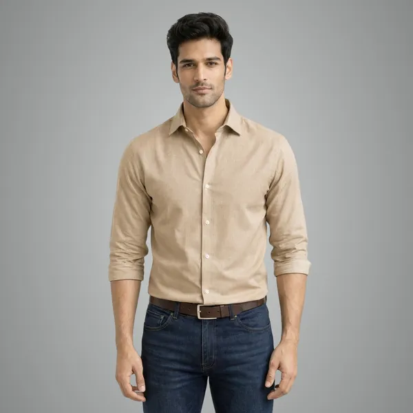 Men_Premium_Beige_Casual_Shirt_Soft_Breathable_Fabric_Slim_Fit_Stylish_Shirt_Urban_Fit_Size_36_44_Beige