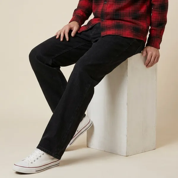 Men_Premium_Lycra_Denim_Jeans_Loose_Fit_Stretchable_Casual_Jeans_For_Men_Black_Blue_Size_34_36_Black