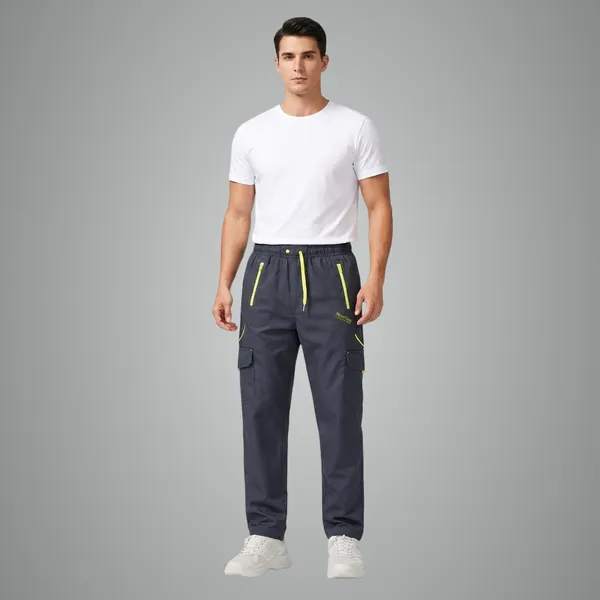 Men_Navy_Blue_Cargo_Track_Pants_4_Way_Lycra_Stretch_Gym_Casual_Wear_Multiple_Pocket_Lower_Dark_Grey