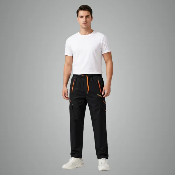 Men_Navy_Blue_Cargo_Track_Pants_4_Way_Lycra_Stretch_Gym_Casual_Wear_Multiple_Pocket_Lower_Black