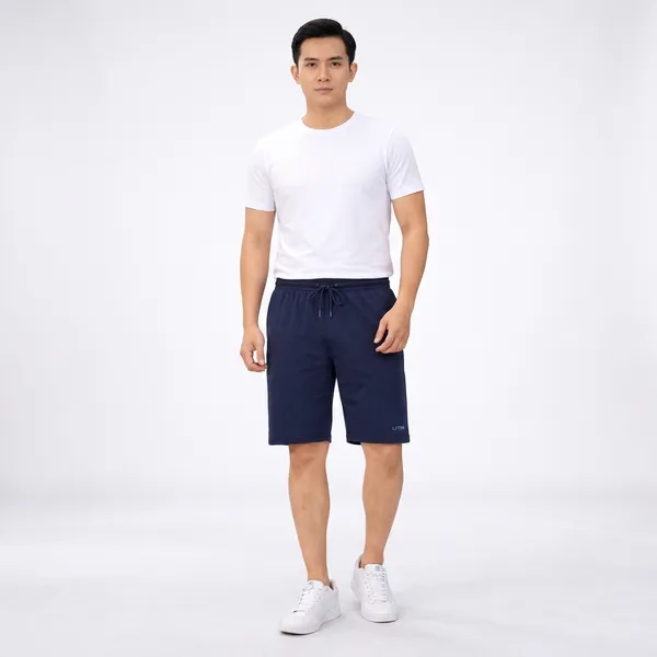 Men_4_Way_Lycra_Shorts_Stretchable_Gym_Casual_Shorts_Lightweight_Summer_Wear_Navy