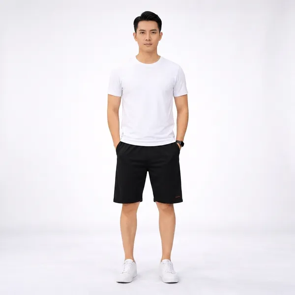 Men_4_Way_Lycra_Shorts_Stretchable_Gym_Casual_Shorts_Lightweight_Summer_Wear_Black