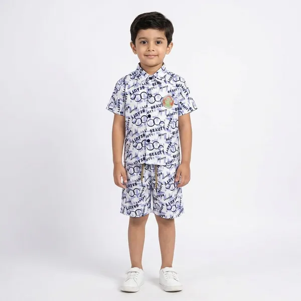Kids_Stylish_Printed_Shirt_Shorts_Co_Ord_Set_Premium_Cotton_Casual_Wear_For_Boys_Summer_Outfit_2_6_Years_Blue_White