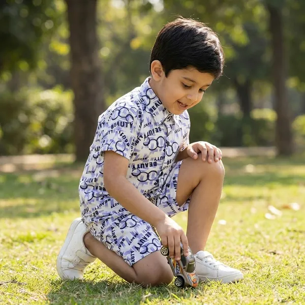 Kids_Stylish_Printed_Shirt_Shorts_Co_Ord_Set_Premium_Cotton_Casual_Wear_For_Boys_Summer_Outfit_2_6_Years_Blue_White