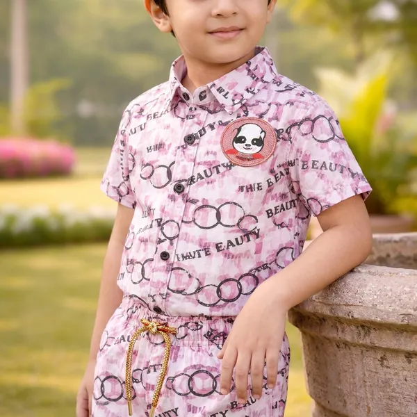 Kids_Stylish_Printed_Shirt_Shorts_Co_Ord_Set_Premium_Cotton_Casual_Wear_For_Boys_Summer_Outfit_2_6_Years_Pink_White