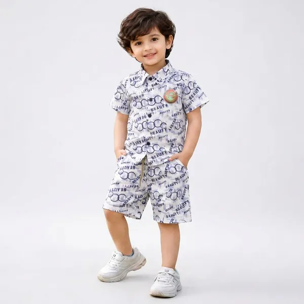 Kids_Stylish_Printed_Shirt_Shorts_Co_Ord_Set_Premium_Cotton_Casual_Wear_For_Boys_Summer_Outfit_2_6_Years_White_Blue