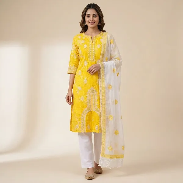 Women_Embroidered_Kurta_Set_Stylish_Cotton_Kurti_For_Women_Casual_Festive_Wear_Kurta_Multiple_Colours_Yellow