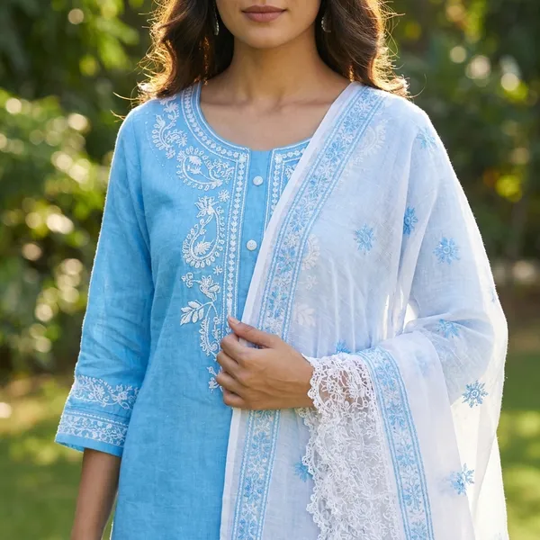 Women_Embroidered_Kurta_Set_Stylish_Cotton_Kurti_For_Women_Casual_Festive_Wear_Kurta_Multiple_Colours_Blue
