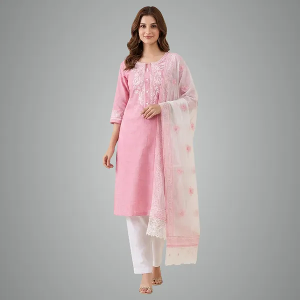 Women_Embroidered_Kurta_Set_Stylish_Cotton_Kurti_For_Women_Casual_Festive_Wear_Kurta_Multiple_Colours_Pink