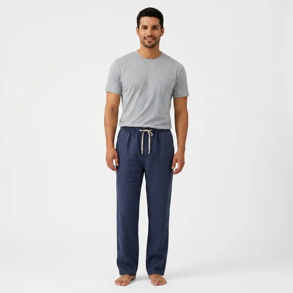 Men_Pure_Linen_Pyjama_Premium_White_Linen_Lounge_Pants_For_Men_Comfortable_Summer_Wear_Drawstring_Pajama_Navy
