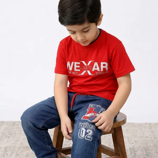Kids_Printed_Cotton_T_Shirt_Stylish_Boys_Casual_Wear_Trendy_T_Shirt_6_Colours_Available_Red