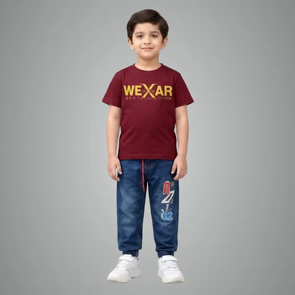 Kids_Printed_Cotton_T_Shirt_Stylish_Boys_Casual_Wear_Trendy_T_Shirt_6_Colours_Available_Maroon