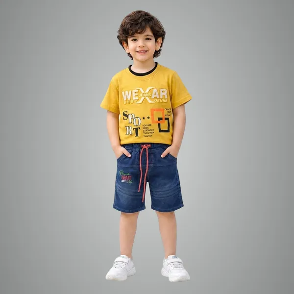 Kids_Printed_Cotton_T_Shirt_Stylish_Boys_Casual_Wear_Trendy_T_Shirt_6_Colours_Available_Yellow