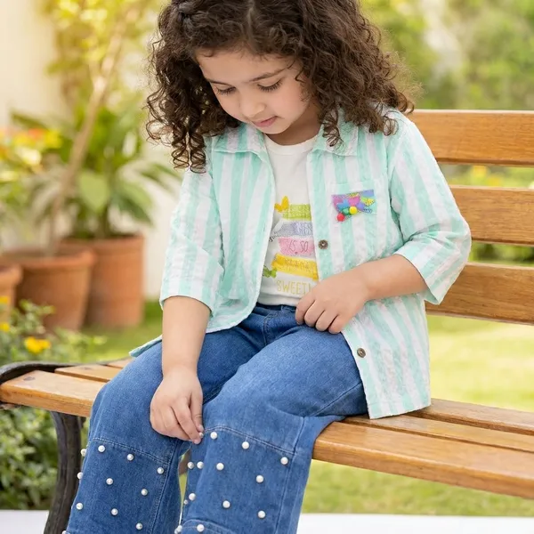 Kids_Stylish_Striped_Jacket_Set_With_Inner_Tee_Size_32_34_Premium_Quality_Cotton_Pink_Mint_Green_Peach_Mint_Green