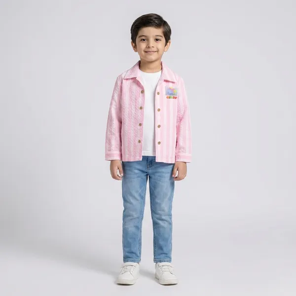 Kids_Stylish_Striped_Jacket_Set_With_Inner_Tee_Size_32_34_Premium_Quality_Cotton_Pink_Mint_Green_Peach_Pink