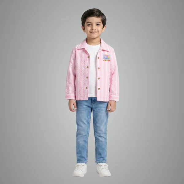 Kids_Stylish_Striped_Jacket_Set_With_Inner_Tee_Size_32_34_Premium_Quality_Cotton_Pink_Mint_Green_Peach_Pink