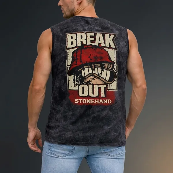 Green_Acid_Wash_Oversized_Break_Out_Print_Tank_Top_For_Unisex