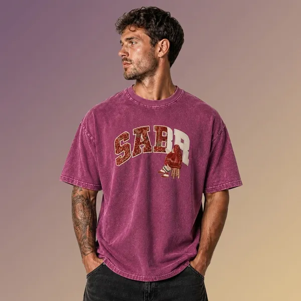 Pink_Cotton_Blend_Oversized_Graphic_Print_Sabr_Tee_Down_Shoulder_T-Shirt_For_Unisex
