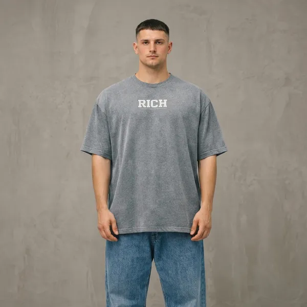 Grey_Cotton_Blend_Relaxed_Fit_Rich_Tee_Graphic_Down_Shoulder_T-Shirt_For_Men