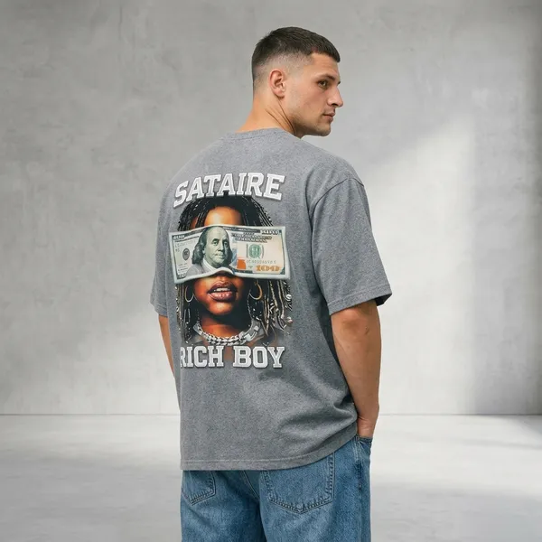 Grey_Cotton_Blend_Relaxed_Fit_Rich_Tee_Graphic_Down_Shoulder_T-Shirt_For_Men