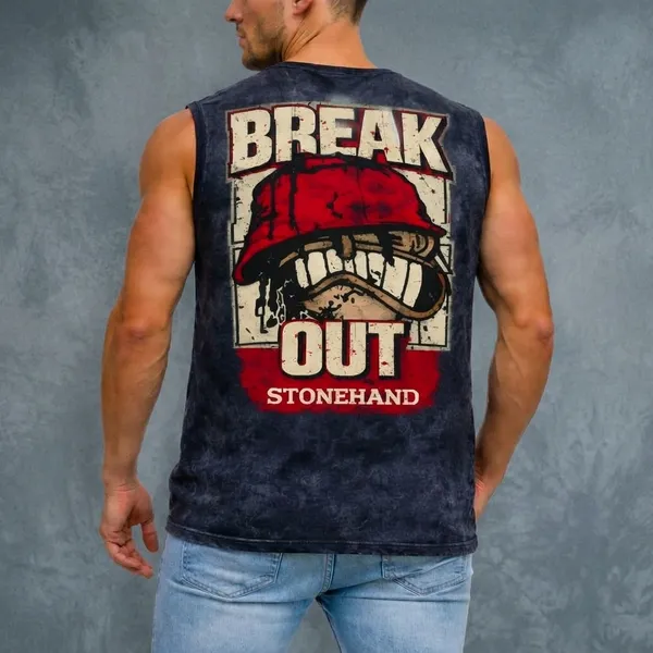 Navy_Blue_Acid_Wash_Oversized_Break_Out_Print_Tank_Top_For_Unisex