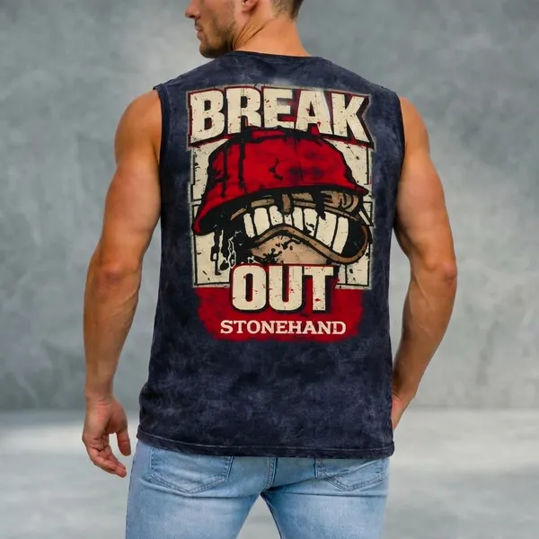 Navy_Blue_Acid_Wash_Oversized_Break_Out_Print_Tank_Top_For_Unisex