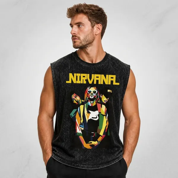 Black_Cotton_Blend_Relaxed_Fit_Nirvana_Graphic_Sleeveless_Tank_Top_For_Men