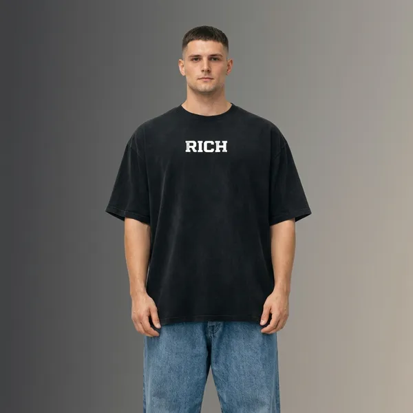 Black_Cotton_Blend_Relaxed_Fit_Rich_Tee_Graphic_Down_Shoulder_T-Shirt_For_Men