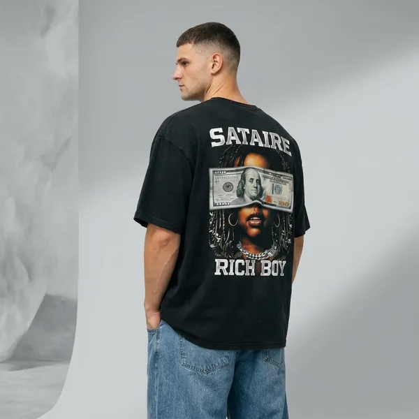 Black_Cotton_Blend_Relaxed_Fit_Rich_Tee_Graphic_Down_Shoulder_T-Shirt_For_Men