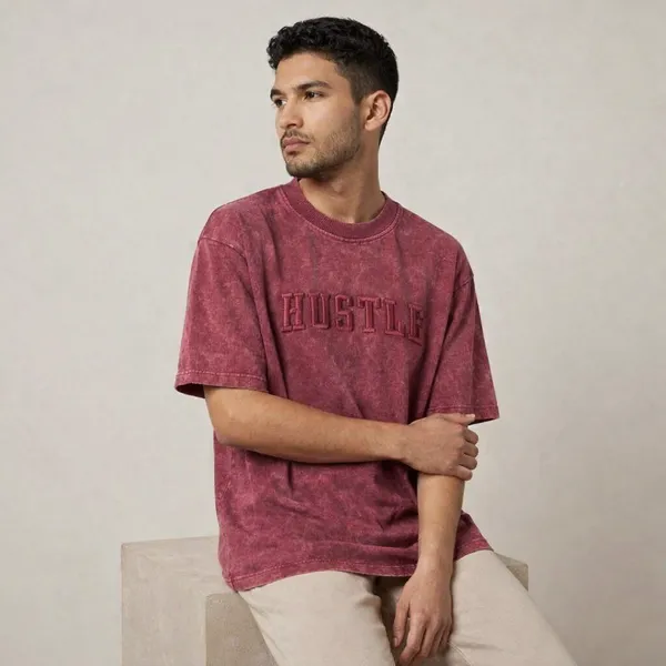 Pink_Cotton_Cotton_Blend_Relaxed_Fit_Graphic_Print_Emboss_Down_Shoulder_T-Shirt_For_Men