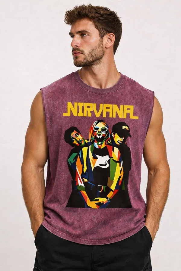 Pink_Cotton_Blend_Relaxed_Fit_Nirvana_Graphic_Sleeveless_Tank_Top_For_Men