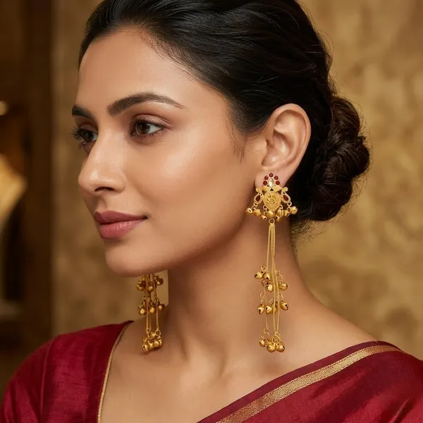 Kashmiri_Antique_Gold_Long_Earrings_Regal_Ethnic_Drop
