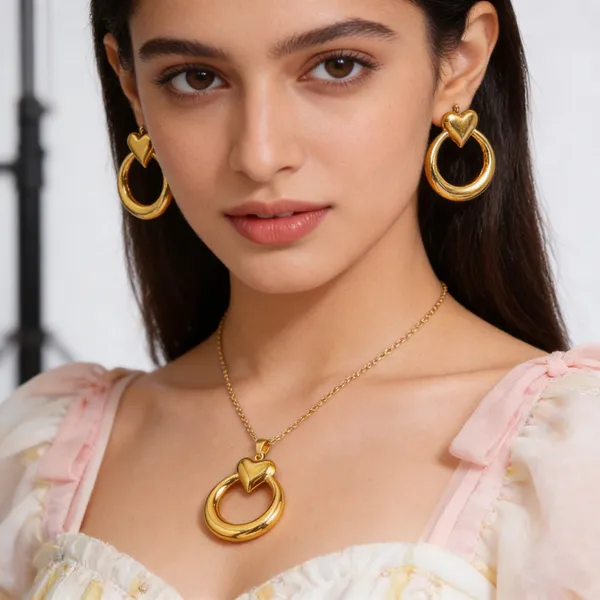 Luxe_Heart_Hoop_Necklace_Earrings_Set