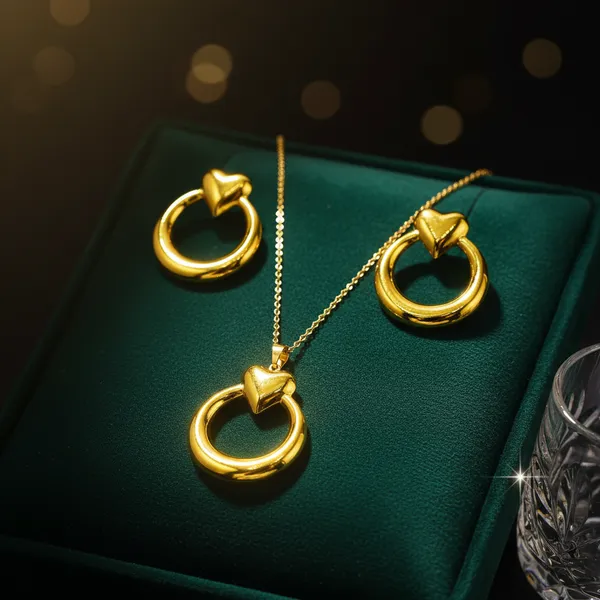 Luxe_Heart_Hoop_Necklace_Earrings_Set